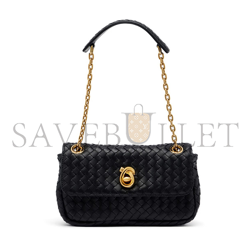 B0tt*ga Ven*ta MADISON INTRECCIATO LEATHER SHOULDER BAG (22.5*13*4.5cm)